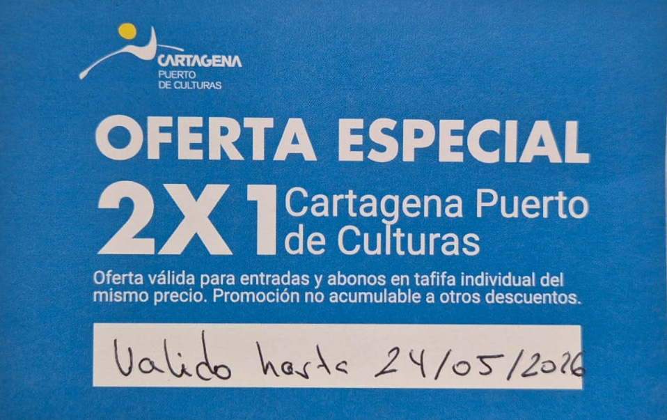 Disfruta de 2×1 con Puerto de culturas Cartagena